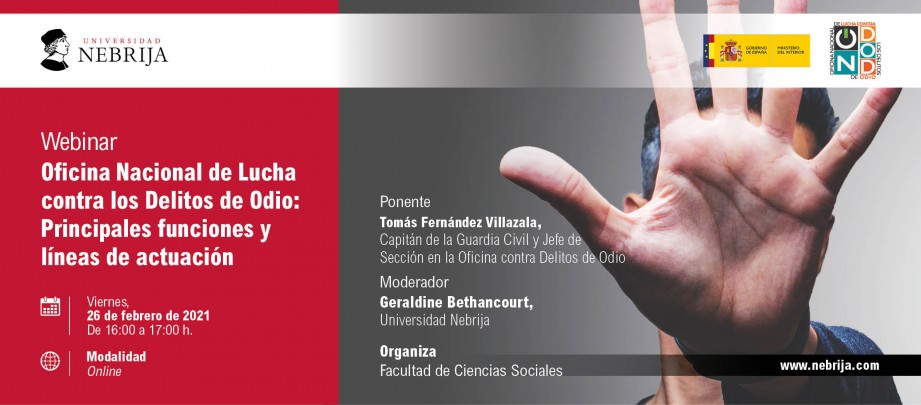 Webinar. Oficina Nacional de Lucha contra los Delitos de Odio ...